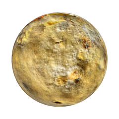 Mould planet. Food mould close up. Special effects to resemble planet surface.
