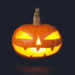 Halloween Pumpkin on dark background