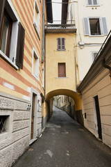 Fototapeta na wymiar Lovere (Bergamo, Italy), old street