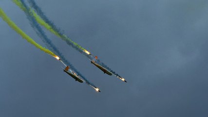 Gliders at an airshow