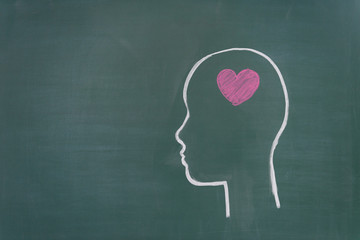 Feeling written on the chalkboard