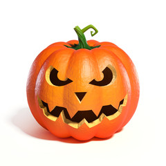 Halloween Pumpkin Jack O Lantern 3d rendering
