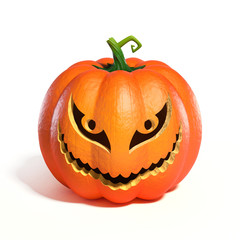 Halloween Pumpkin Jack O Lantern 3d rendering