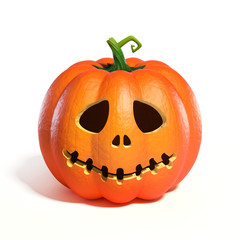 Halloween Pumpkin Jack O Lantern 3d rendering
