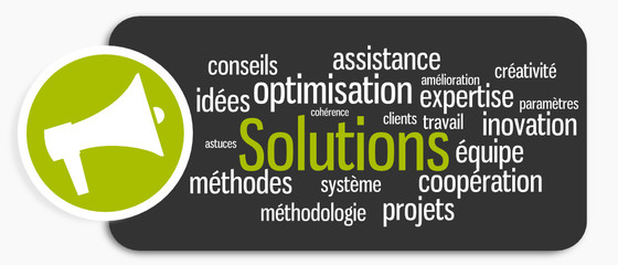 Nuage de mots : Solutions