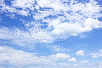 clouds in the blue sky background