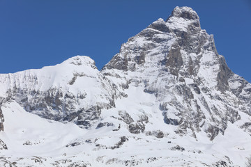 Matterhorn. Valtournenche. Breuil-cervinia. Italien