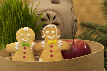 Homemade Christmas cookies ,  gingerbread