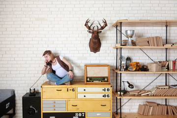 Young pregnant woman