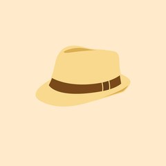 Vector illustration of man hat isolated icon