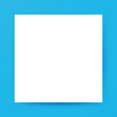 White Square Empty Mockup