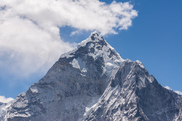 Naklejka na ściany i meble Ama Dablam peak view, Everest region
