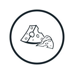 Obraz premium cheese icon