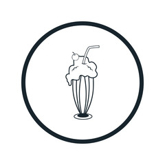 Fototapeta premium milk shake icon