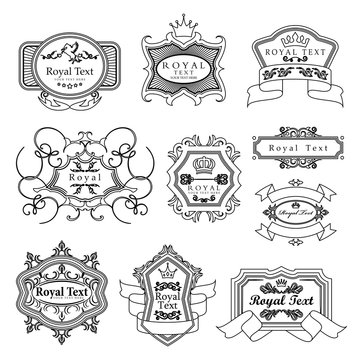 Labels Set - Isolated On White Background - Vector Illustration, Graphic Design. For Web,Websites,Print,Presentation Templates,Mobile Applications And Promotional Materials