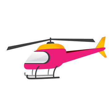 Pink chopper on a white