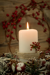 Elegant centerpiece for the Christmas table