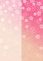 和紙風梅の花の背景