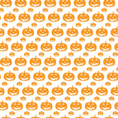 seamless Halloween pumpkin