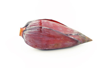 Blossom banana isolated on white background