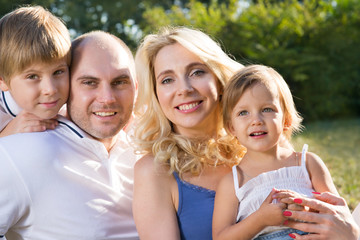 Family with two children