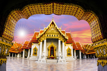 Obraz premium Wat Benchamabophit,Bangkok thailand