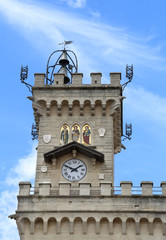 clock tower of the main building in main square