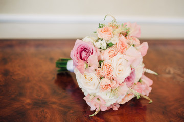 Bride's bouquet background