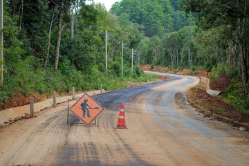 The road is currently under construction.