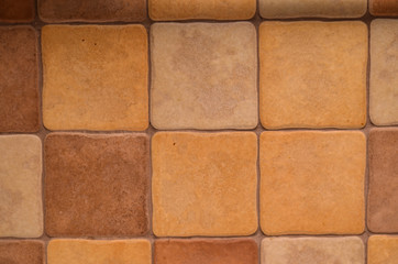 Obraz premium background brown and yellow tile, texture