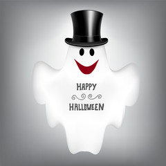 Halloween Background with Ghost