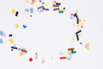 Toy colorful plastic blocks