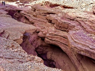 Sandstone in Red Canyon, Israel