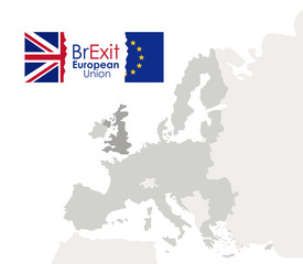 Fototapeta premium Brexit of the eruropean union icon. Europe nation and government theme. Isolated design. Vector illustration
