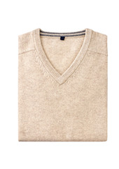 mens sweater isolated on white, clipping path