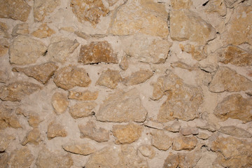 Fragment of a wall from a chipped stone