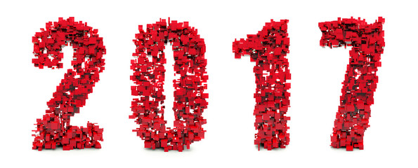 2017 happy new year calendar background