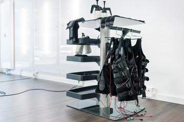 Still life of equipment needed in an EMS Gym