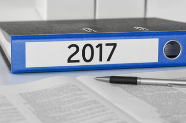 Aktenordner mit der Beschriftung 2017