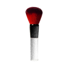 make up brush polygon