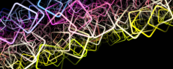 fantastic abstract square panorama background design illustration