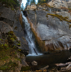 Waterfall on river Shinok
