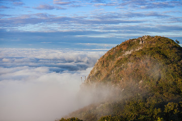 Landscape view of Chiang dao mountain area, Chiang mai, Thailand