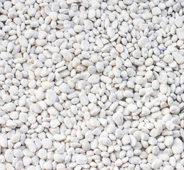 White stone gravel background texture,stone gravel flor.