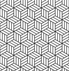 Vector seamless pattern. Modern stylish texture. Repeating geometric background of hexagonal tiles.