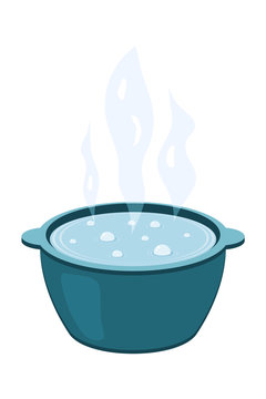 Stainless Steel Boiling Pot Watercolor Clipart AI Generated 24636131 PNG