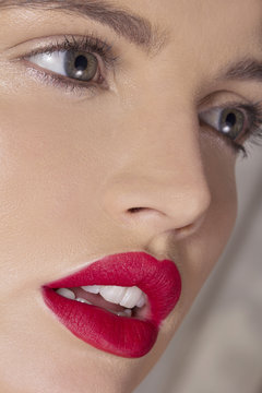 Sexy lipstick lips