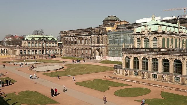Dresden Art Gallery. Time-lapse.