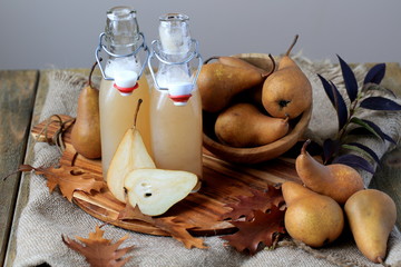 Soft pear drink with spices