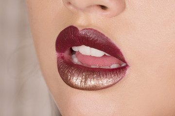 Obraz premium Sexy lipstick lips